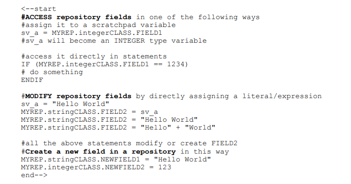 Fin 10x Core Banking Application – Scripting Syntax